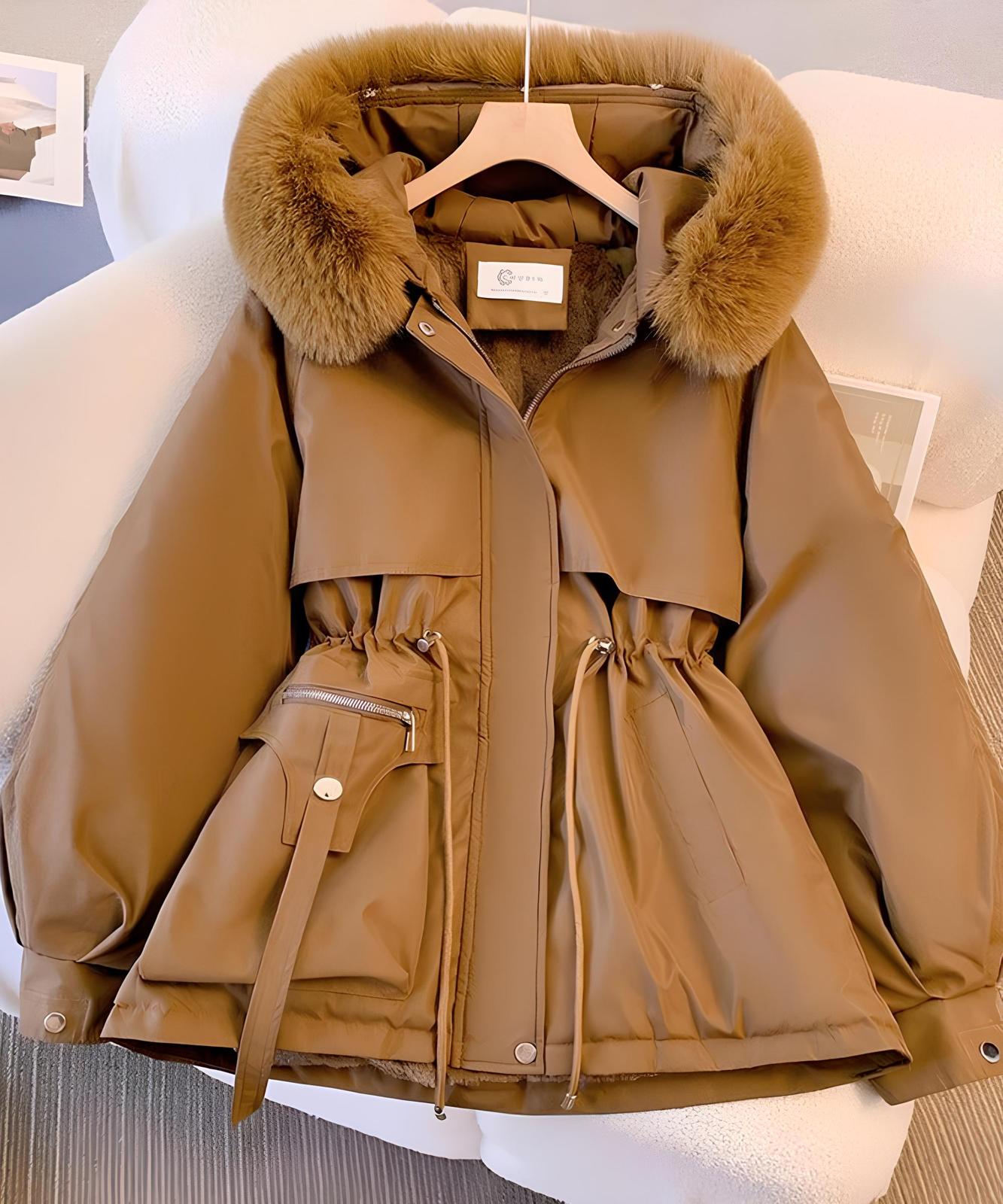 LILIA™  |  Elegante Winterjacke mit Pelz