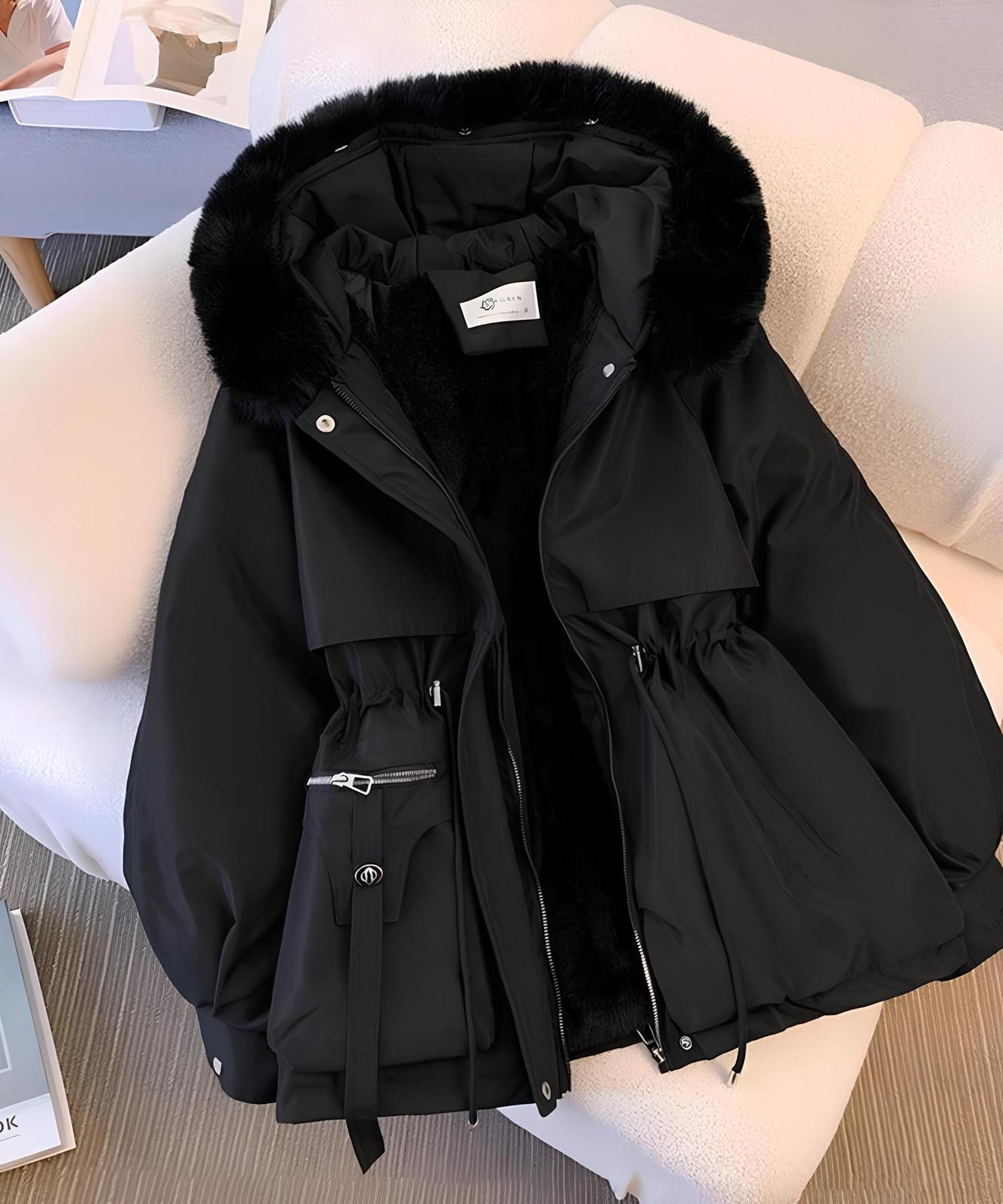 LILIA™  |  Elegante Winterjacke mit Pelz