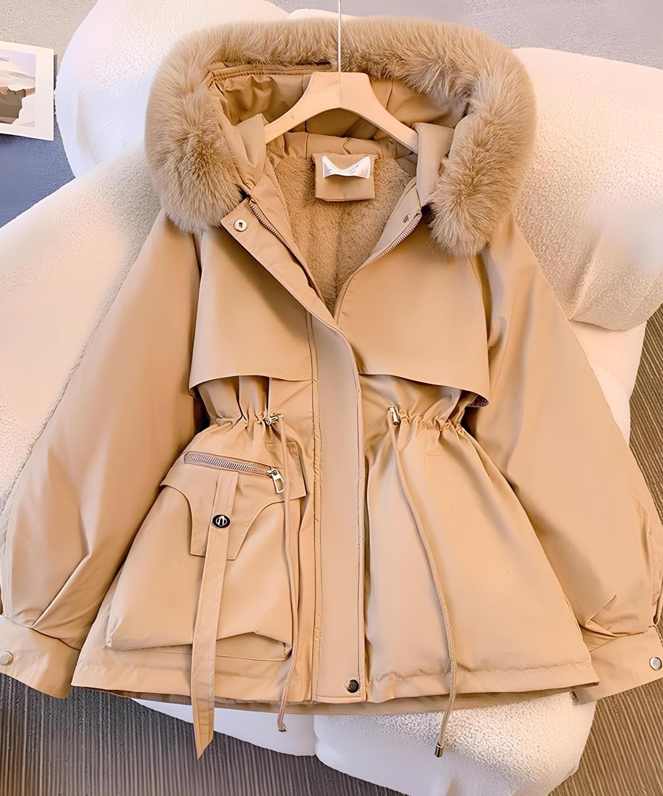 LILIA™  |  Elegante Winterjacke mit Pelz